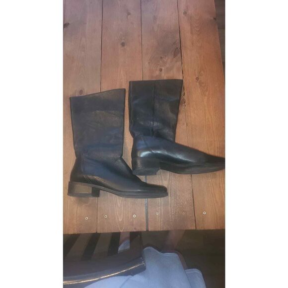 Naturalizer Leather upper mid calf boot womens 9 - Picture 1 of 5